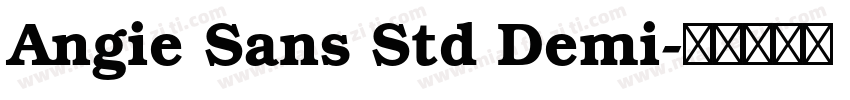 Angie Sans Std Demi字体转换